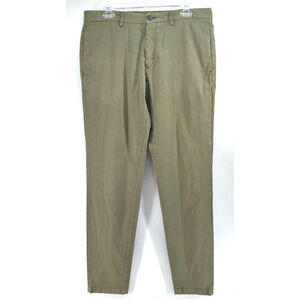Theory Mens Chino Green‎ Pants 34X33 Cotton Modern